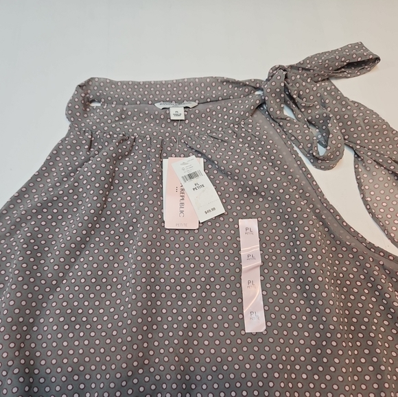 Banana Republic Polka Dot Halter Top Size Large Petite NWT - Picture 5 of 9
